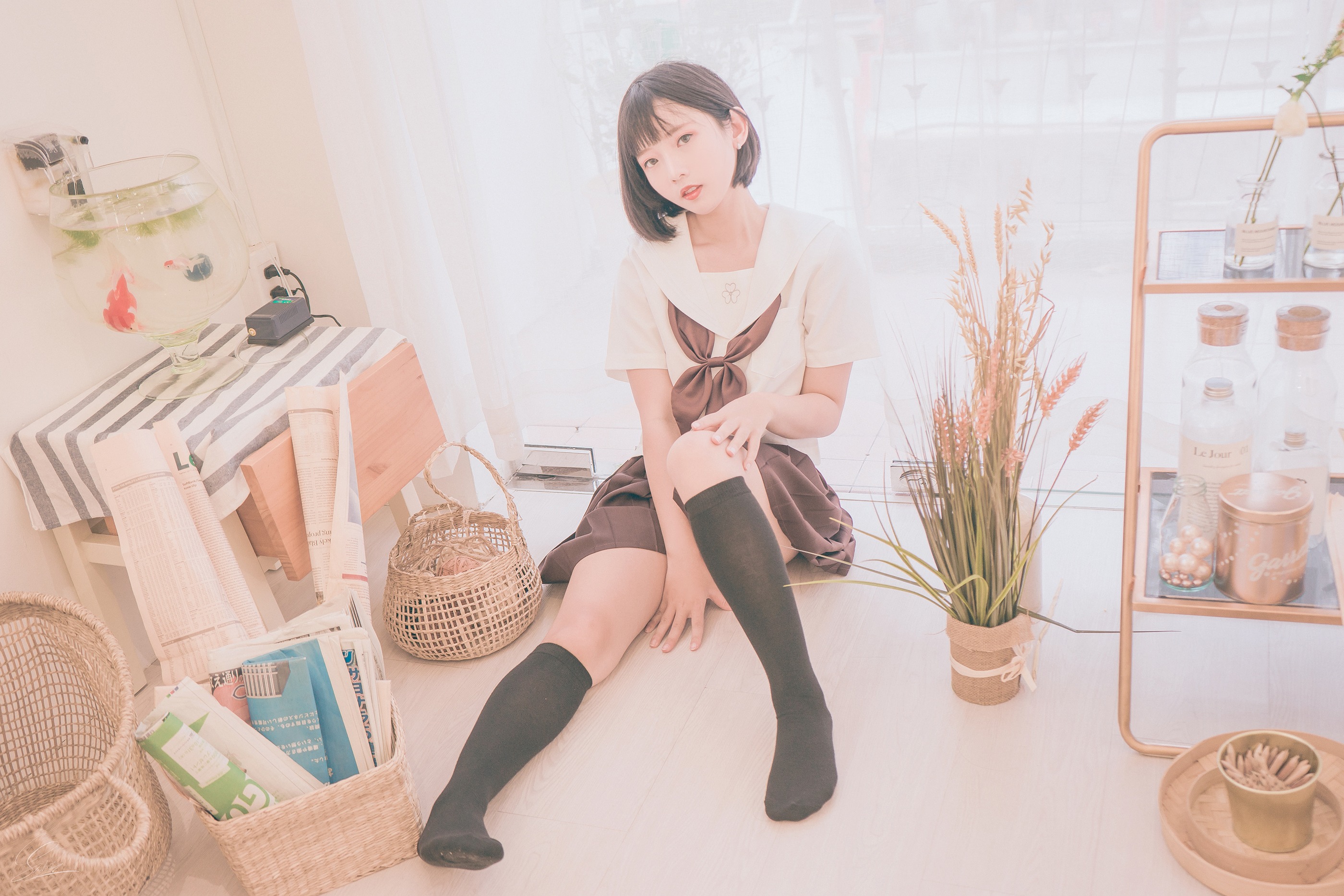 图片[1]-Messie Huang – NO.004 Birthday Seifuku [20P]-XikXak